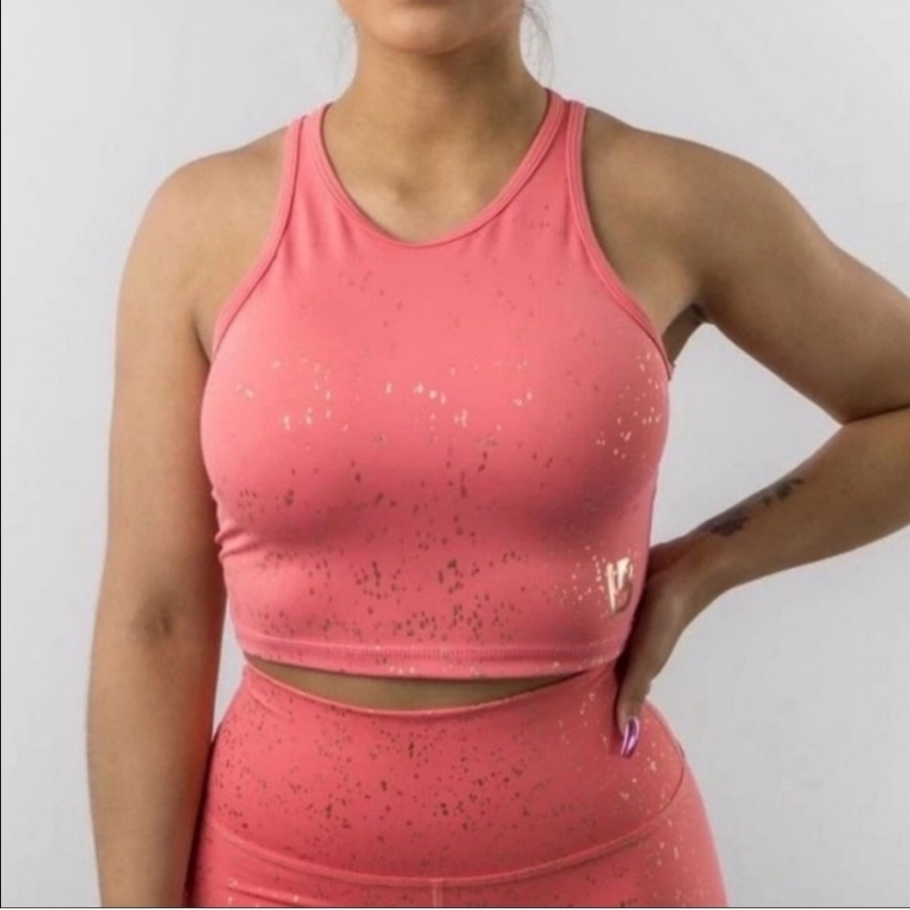 Buffbunny Aurora Crop Top Coral Gold